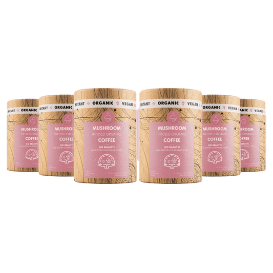 60 servings Go Beauty – organic instant coffee with Reishi and Lion's Mane