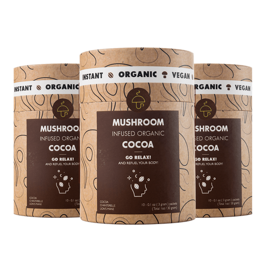 30 servings Go Relax – organic instant Cocoa with Chanterelle & Reishi