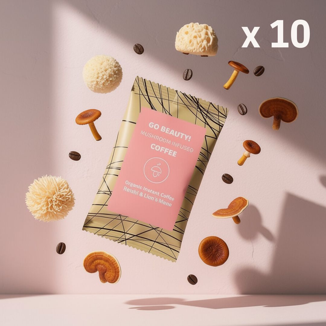 Go Beauty – organic instant coffee with Lions's Mane and Reishi
