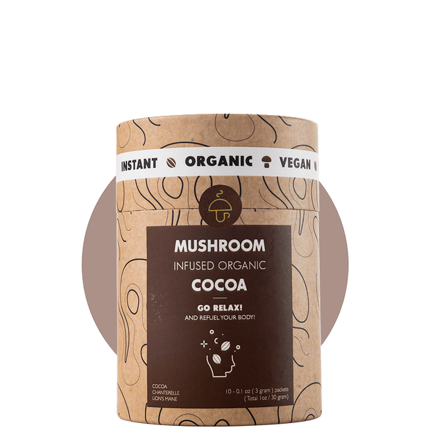 Go Relax – organic instant Cocoa with Chanterelle & Reishi