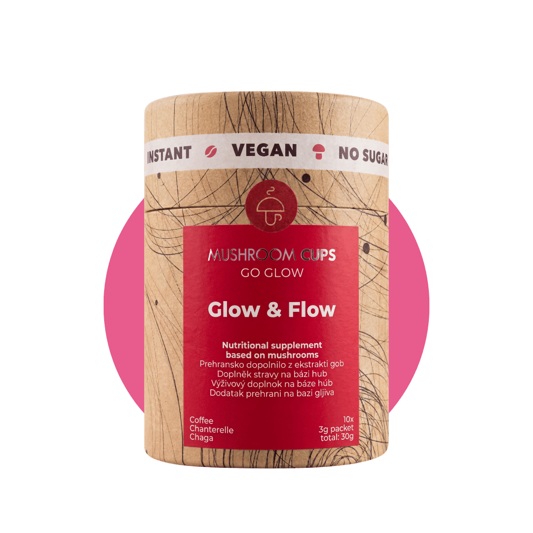 Go Glow – organic instant coffee with Chaga and Chanterelle