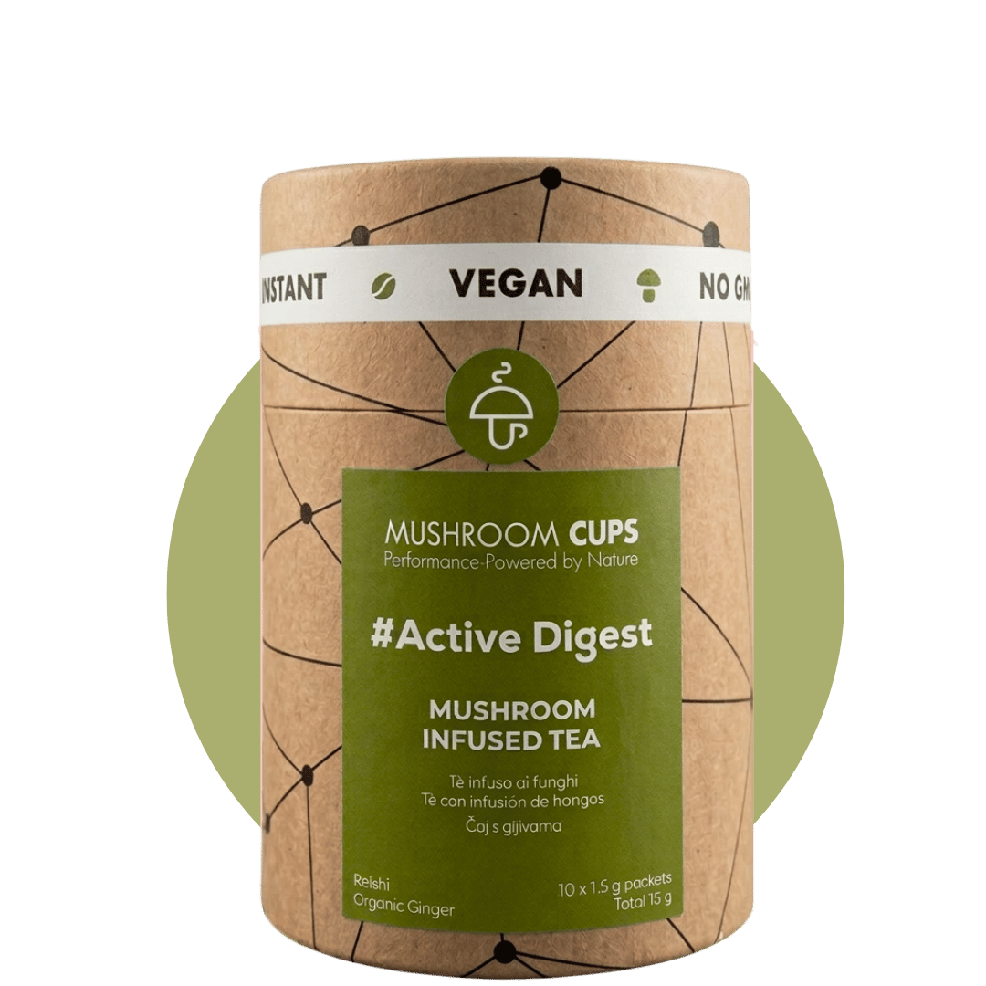 Go recharge tube - tea with mushrooms - for gut health and digestion