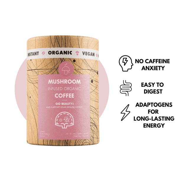 Go Glow - organiczna kawa rozpuszczalna z Chanterelle & Chaga