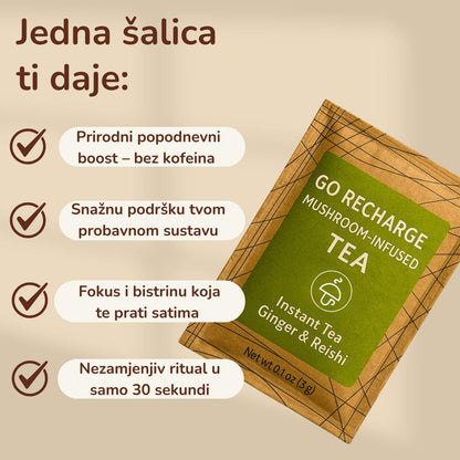 Go Recharge - organski đumbir sa reishi - 30 serviranja 