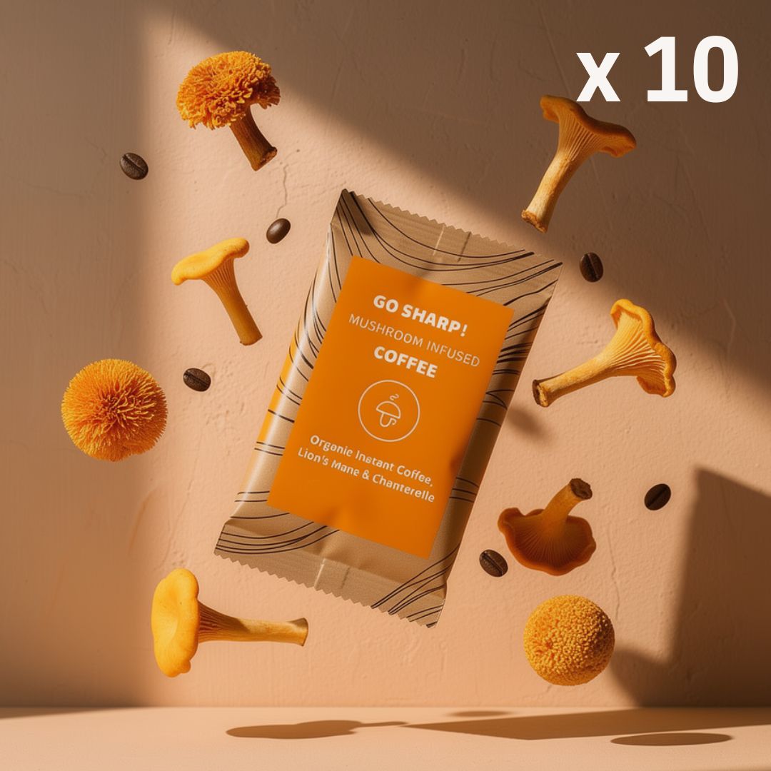 Go Sharp - organska instant kava s Lavljom Grivom i Lisičarkama