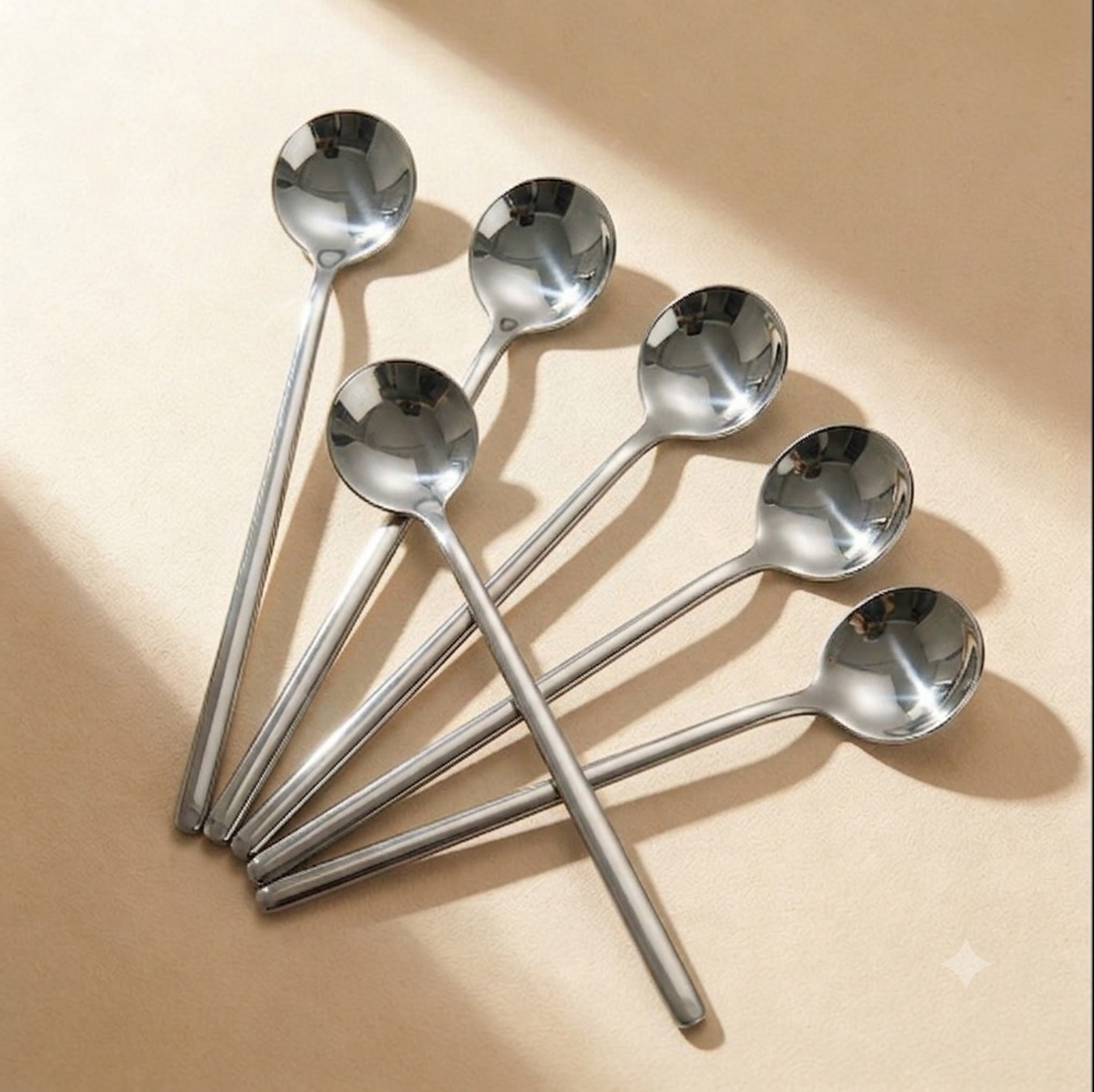 Cuchara de café (Oro rosa - Acero inoxidable)
