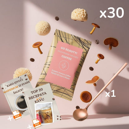 Go Beauty 30 serviranja - organska kava za zdravlje crijeva i duboki fokus