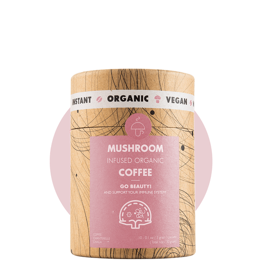 Go Beauty – organic instant coffee with Lions's Mane and Reishi