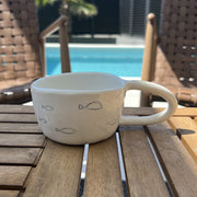 Large Hand Made Coffee Cup Summer Edition
