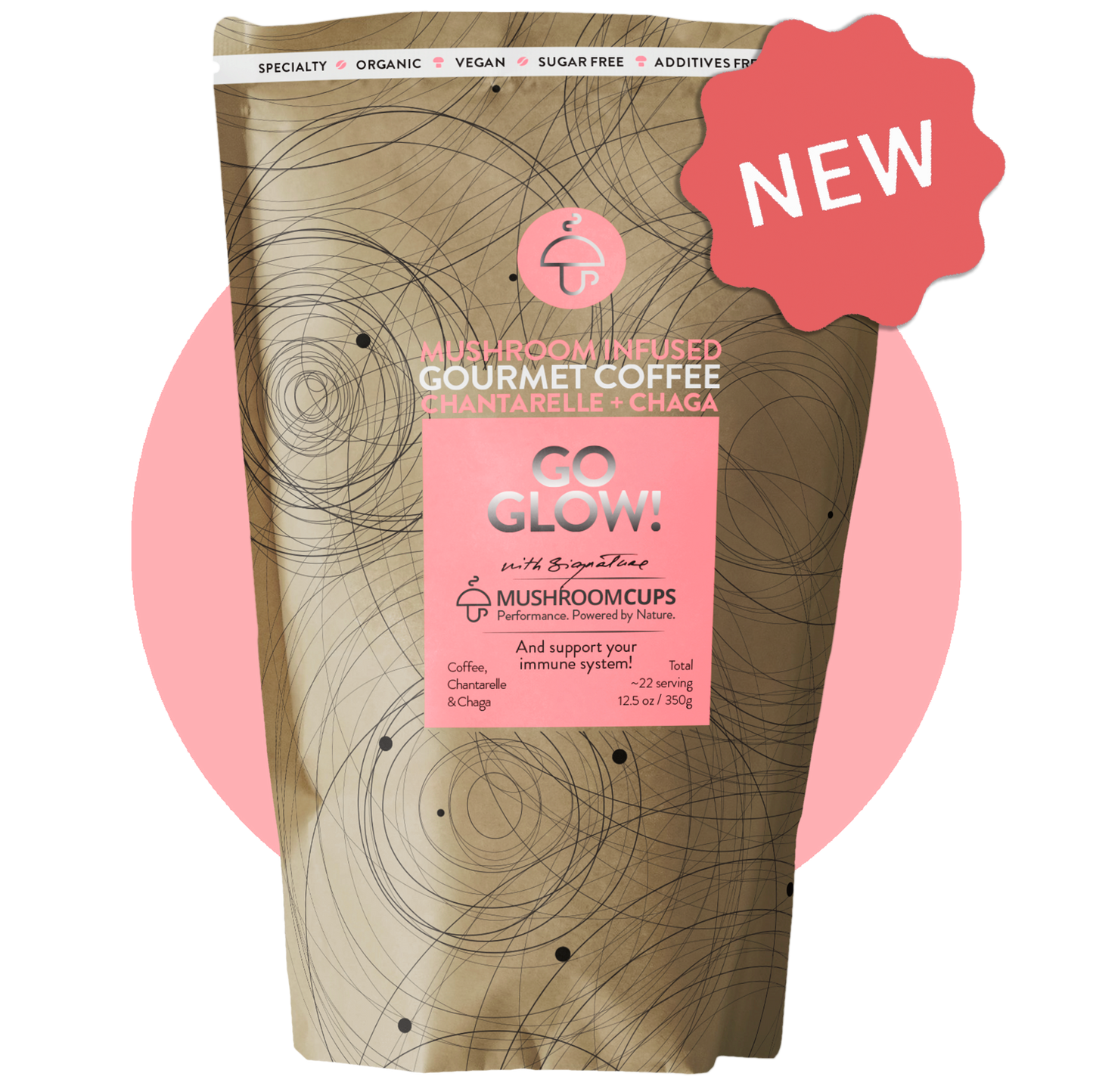 Go Glow Specialty Coffee with Chaga and Chanterelle