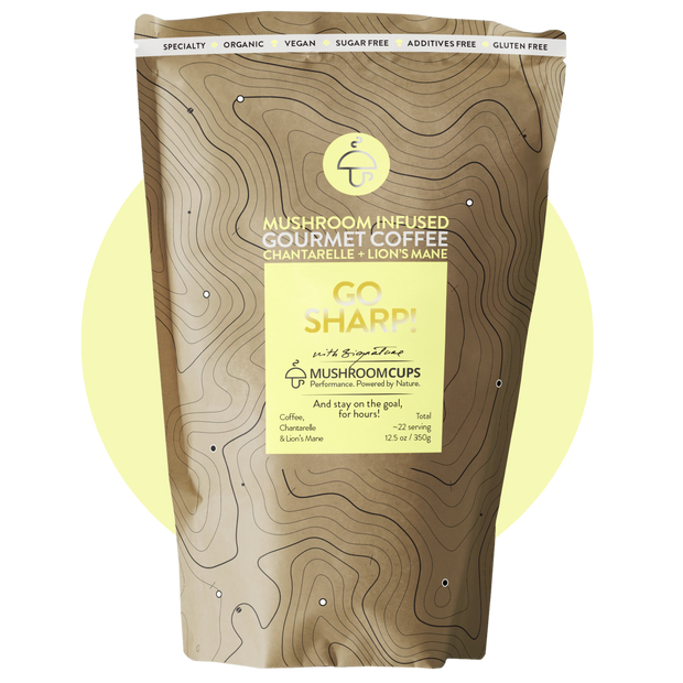 Go Sharp - organiczna kawa rozpuszczalna z Lion's Mane & Chanterelle